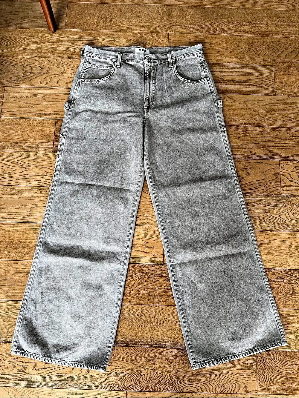 Agolde Washed Brown Tan Carpenter Jeans Baggy Relaxed Y2K Street